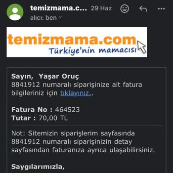 Temiz Mama İade Veya Değişim