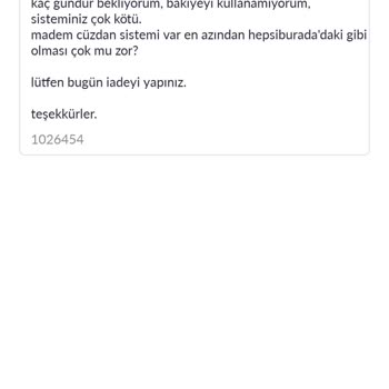 Pazarama Cüzdan Para İadesi Yapmıyor