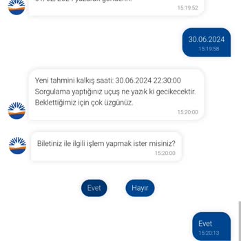 SunExpress Hava Yolları Uçuş Saatinin Sürekli Değiştirilmesi