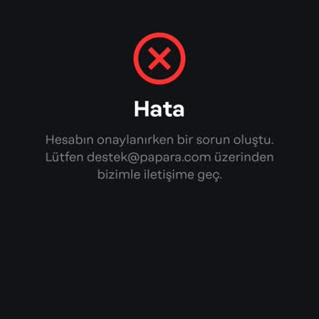 Papara Onay Sorunu!