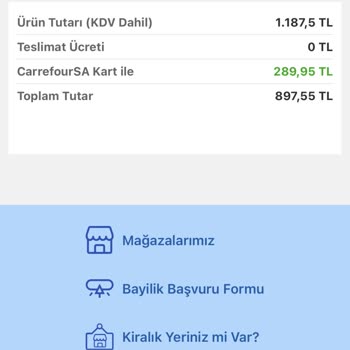 Carrefour SA Market Sultangazi /mobil Uygulama