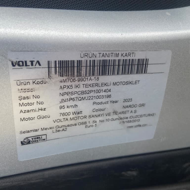 Volta APEC Apx5 Eksoz Sorunu