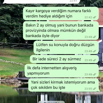 OZSARICAM Ozsaricam İade Yapmıyor Müşteri Temsilcisi Kötü Bir Fima