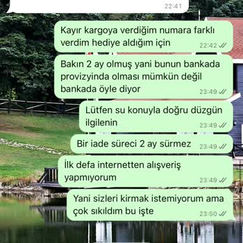OZSARICAM Ozsaricam İade Yapmıyor Müşteri Temsilcisi Kötü Bir Fima
