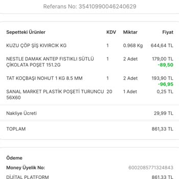 Migros Farklı Ürün Kg Fiyatının Müşteriye Yansıtılması