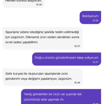 Getir Canlı Destek İlgisizliği