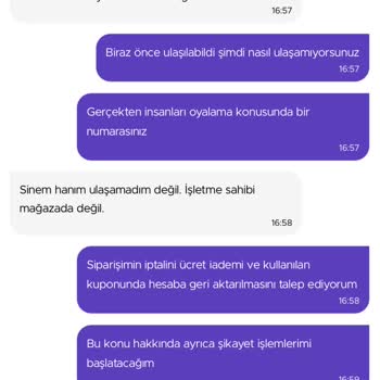 Getir Canlı Destek İlgisizliği
