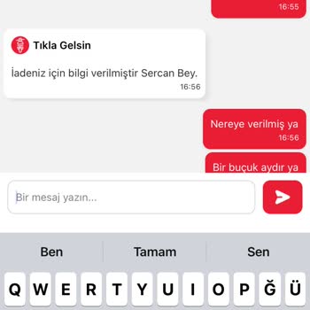 Tıkla Gelsin Sebepsiz İptal Para İadesi Yok
