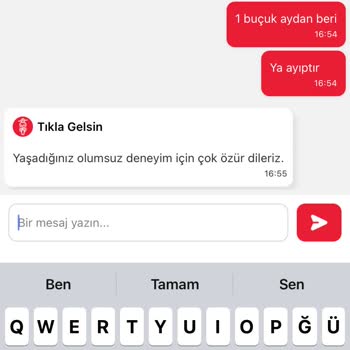 Tıkla Gelsin Sebepsiz İptal Para İadesi Yok