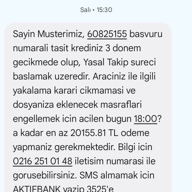 Aktif Bank Taşıt Kredisi Yapılandırmak İstiyorum