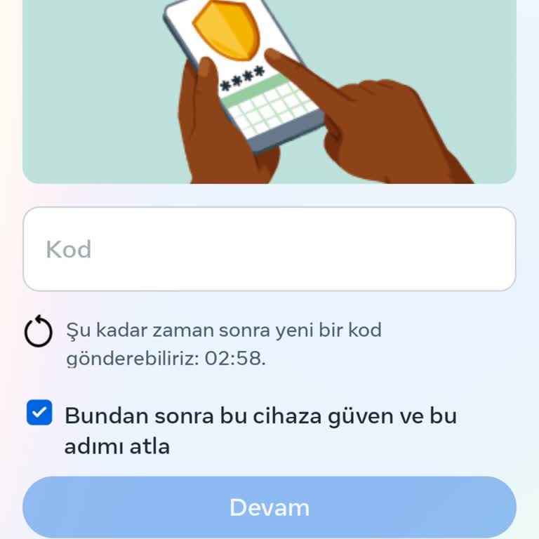 Facebook Giriş Kodu Gelmiyor