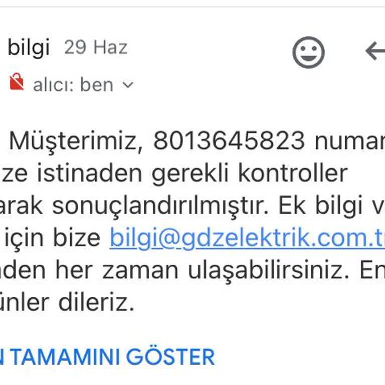 Gediz Elektrik Niye Yalan Söyler!