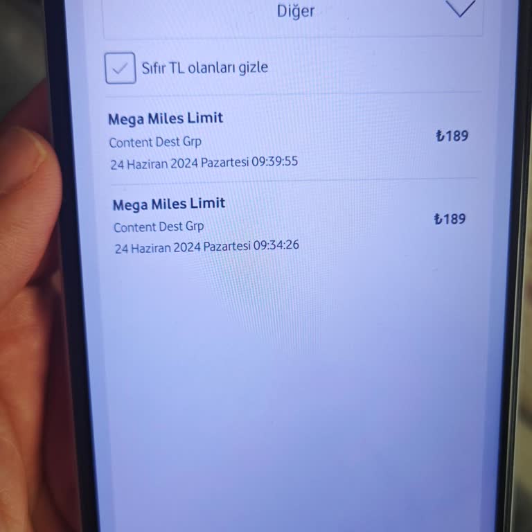 Vodafone Mega Miles Limited Abonelik İptali