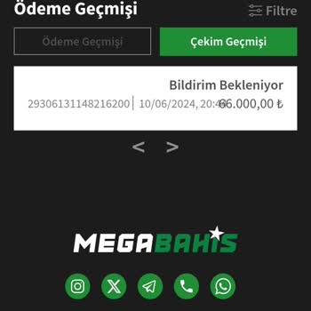 Megabahis Ödeme Sorunu Ve İletişimsizlik!
