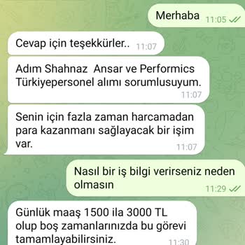 Telegram Şüpheli İşlem Görev Yap Kazan