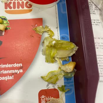 Burger King'ten Çürük Marul