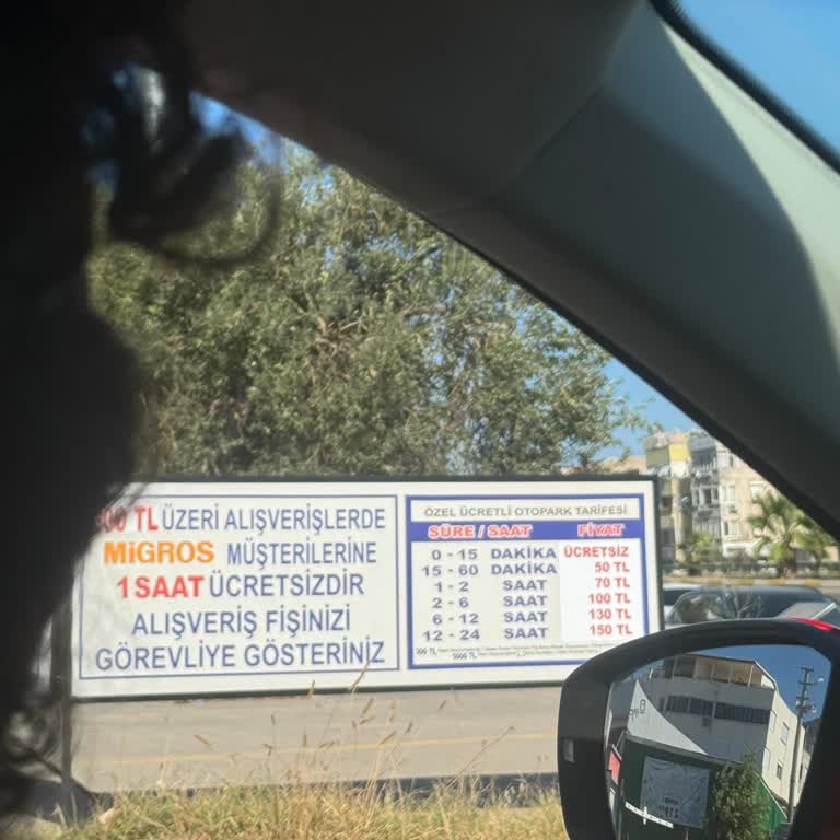 Migros Otoparkı Fazla Ücret Talebi
