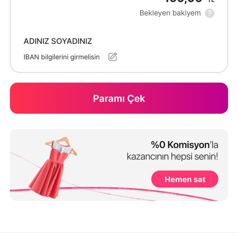 Gardırop Taki Paranın Hesaba Aktarılmaması