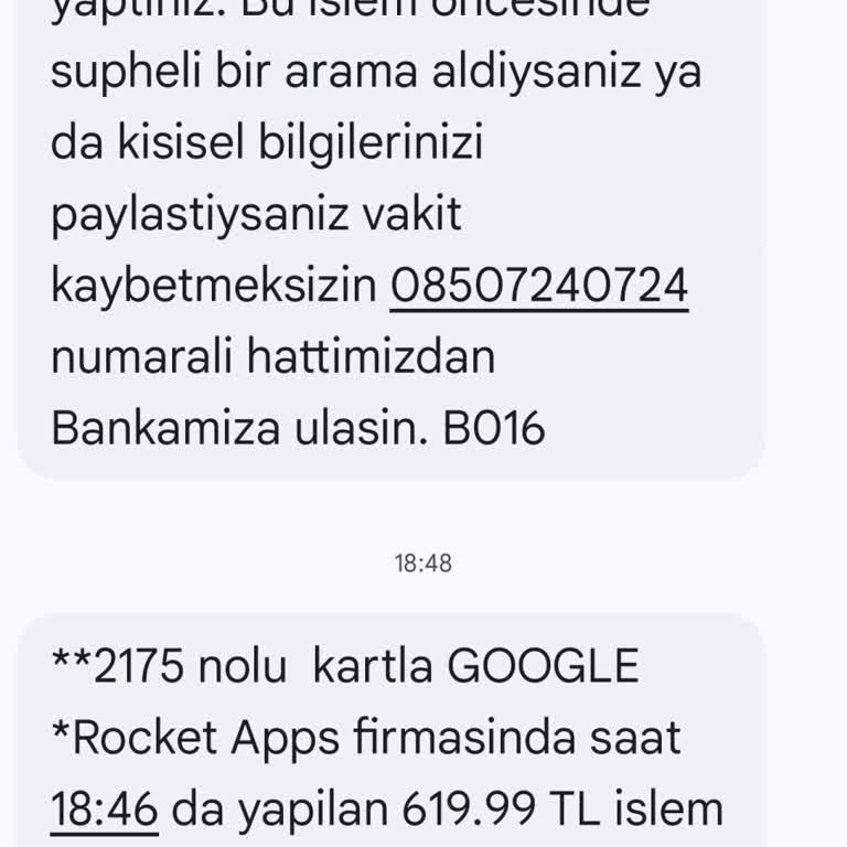 Google Play Bilgim Dışında Yapılan Bir İşlem