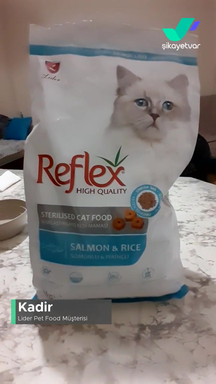 Lider Pet Food Refleks Mama Kısırlaştırılmış Kedi Maması! videonun kapak resmi