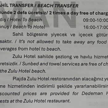 Dedeman Hotels Dedeman Olympos Otel Şikayet