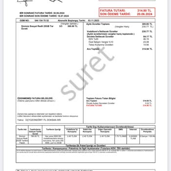 Vodafone Sözleşme Şartlarına Uymayan Fatura Artışları Ve Yanıltıcı Bilgilendirme