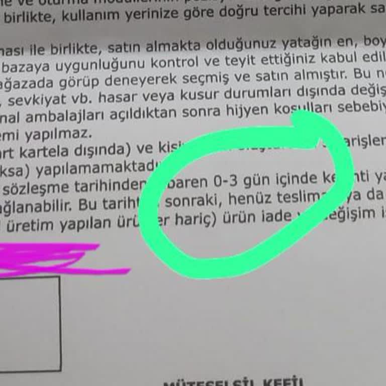Enza Home İptal Ürün Hk.