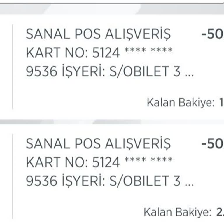 Obilet 2 Kere Para Kesildi
