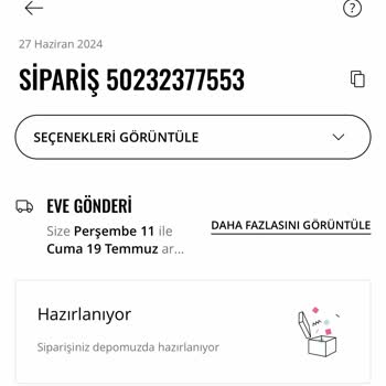 Stradivarius Siparişim Hala Hazırlanıyor