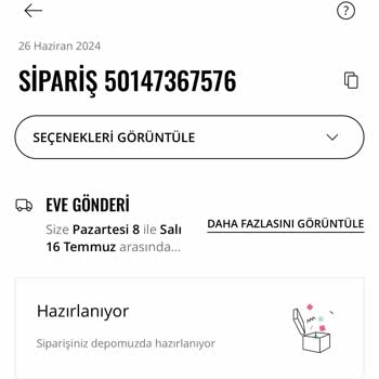 Stradivarius Siparişim Hala Hazırlanıyor