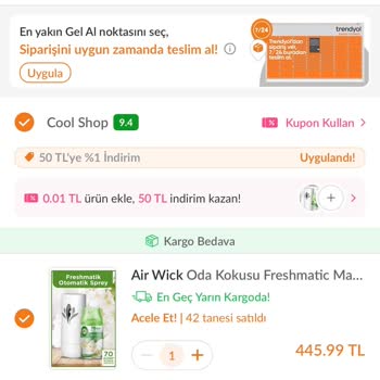 Trendyol Uygulanamayan İndirim Kuponları