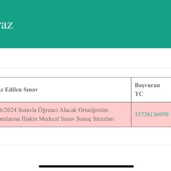 Milli Eğitim Bakanlığı (MEB) Orta Öğretim Giriş Sınavı Optik Okuma Hatası