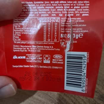 Ülker Çikolatada Renk Ve Tad Değişimi