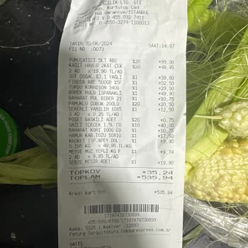 Hakmar Gıda Henüz Daha Olmamış Mısırlar Satılıyor