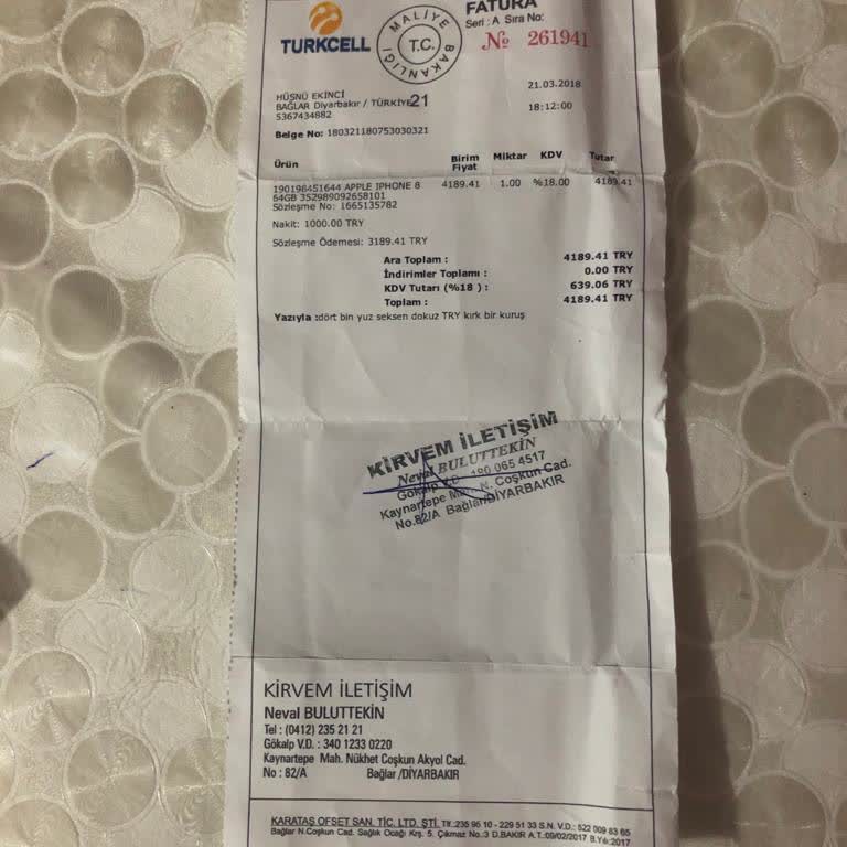 İPhone 8 IMEI Kopyalanmış BTK Ve Apple Tek Numaraya Açmıyor Çöpe At