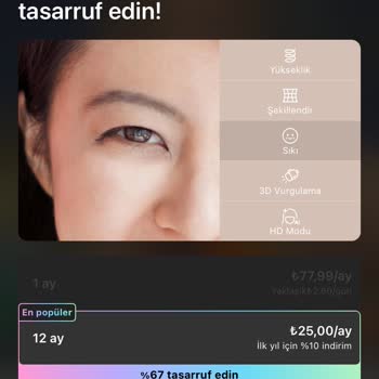 BeautyPlus Abonelikte Hata Var