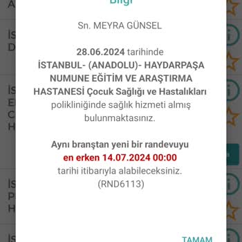 Sağlık Bakanlığı MHRS Değişen Randevu Sistemi