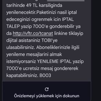 Vodafone Koruma Paketi Olmasına Rağmen Aşım Olması