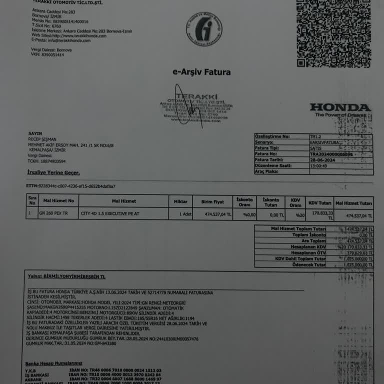 2024 Sıfır Honda City Davlumbaz Sorunu