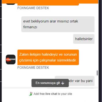 Foxngame Ödeme Sorunu Ve Müşteri Hizmetleri Yetersizliği