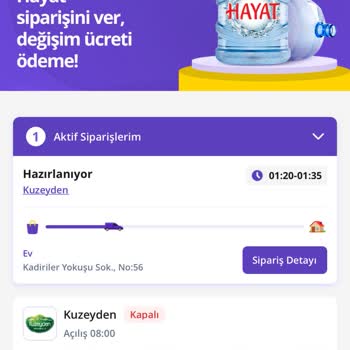 Getir Su Müşteriyi Oyalamaktadır