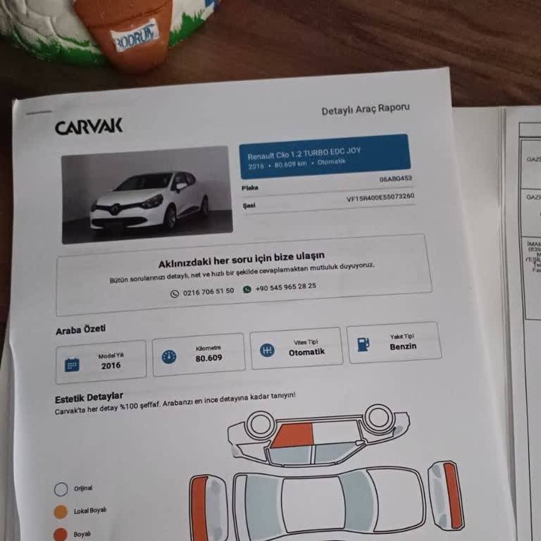 Carvak Araç Alırken Ekspertiz Raporundan Farklı Şeyler Çıktı