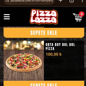PizzaLazza Yetersiz Ürün İçeriği