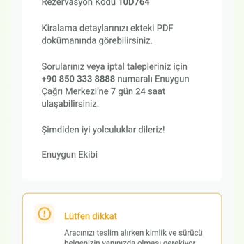 Enuygun.com Araç Kiralama Sürecinde Yaşanan Sorun Ve Geri Ödeme Problemi