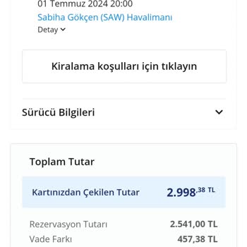 Enuygun.com Araç Kiralama Sürecinde Yaşanan Sorun Ve Geri Ödeme Problemi