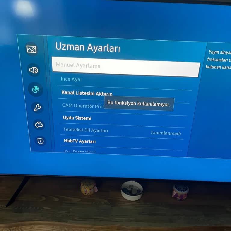 Samsung TV Manuel Kanal Ekleme Pasif