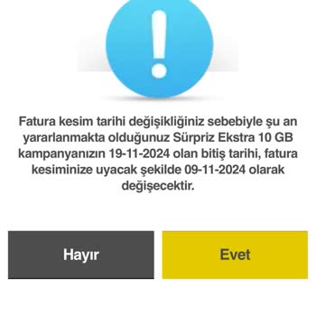 Turkcell Fatura Kesim Tarihi Değişmiyor