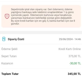 Tıkla Gelsin Siparişim İptal Oldu Ama Paramı İade Etmediler