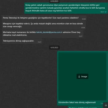 Penta Teknoloji Ürün Geri Gönderilmemesi Ve WhatsApp Engeli