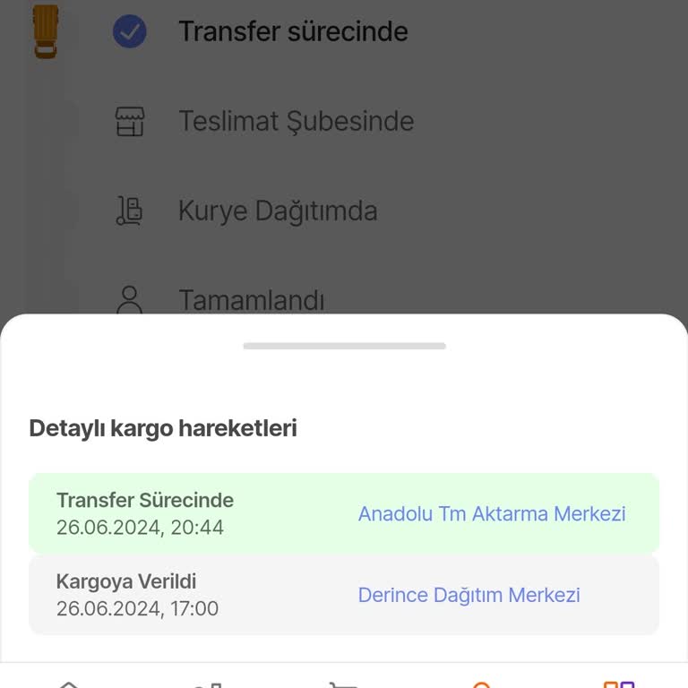 Hepsiburada Aktarma Merkezinde Bekleyen Kargom